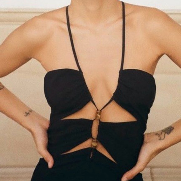 ZARA BEADED MIDI DRESS - Picture 6 of 11